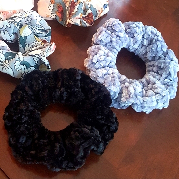 Hand Crafted Accessories - Crochet Super soft Scrunchies